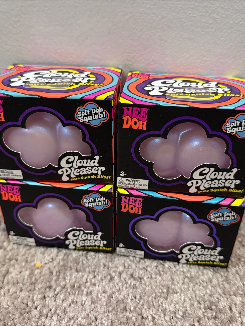 NeeDoh Cloud Pleaser Squish Toy - Purple
